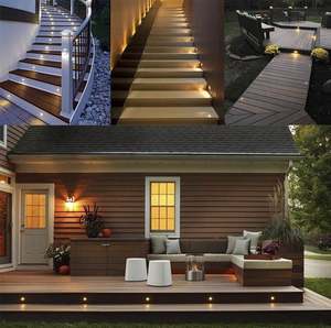 Lumière d'escalier LED encastrée demi-lune 12V 1W IP67 pour extérieur, éclairage de terrasse mini encastré, intensité réglable - Product Image 6