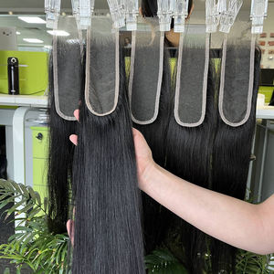Wholesale <b>Lace</b> <b>Frontal</b> Closure Raw Straight Virgin Cuticle Aligned Human Hair 2x6 Swiss Transparent HD <b>Lace</b> <b>Frontal</b> Closure - Product Image 1