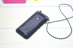 Sac bandoulière tendance en cuir PU pour télé<span class=keywords><strong>phone</strong></span>, pochette de télé<span class=keywords><strong>phone</strong></span> à bandoulière avec poches latérales, sangle réglable, léger et portable – Meilleures ventes - Product Image 2