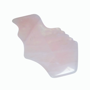 Piedra Gua Sha de Cuarzo Rosa Natural con Diseño de Dientes de Sierra, Tabla Facial Gua Sha de Cristal de Cuarzo Rosa, Herramienta de Masaje para Cara, Cuello y Cuerpo para el Cuidado de la Piel - Product Image 4