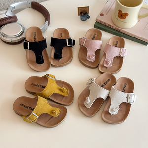 Sandalias de Verano para Niños, Color Sólido, Cómodas, Casuales, para el Hogar y la Playa, para Niños y Niñas, Ligeras y Portátiles - Product Image 1