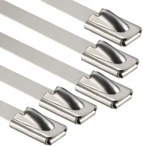 7.9Mm X 1200Mm Roestvrijstalen Metalen Kabelbinders Met Ritssluiting
