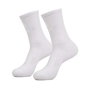 Chaussettes de course respirantes et <span class=keywords><strong>anti</strong></span>-<span class=keywords><strong>frottement</strong></span> les plus vendues, chaussettes de sport mi-mollet de couleur unie - Product Image 5