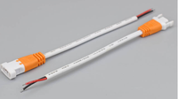Kabel Daya QUANWEI dengan Konektor Jantan dan Betina 2*0.5mm2, Kabel Listrik DC untuk Konektor Kabel LED