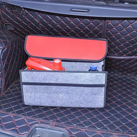 Boîte de rangement de voiture pliable personnalisée en gros kit de luxe organisateur de valise en nylon sac poubelle de voiture à dossier de siège boîte de rangement de coffre