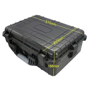 Standaard Beschermende Handige Plastic Equipment Case Met Schuim En Logo Voor Elektronisch Apparaat