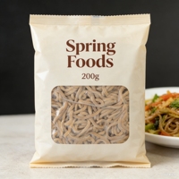 Nouilles Soba Udon en gros de blé dur, cuisson instantanée en 1 minute, faible teneur en gras, emballage en sachet