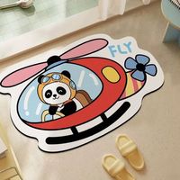 Tapis de bain en caoutchouc à motif de dessin animé, grattoir de sol pour toilettes, paillasson d'entrée, tapis de douche