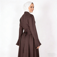 Abaya de prière grande taille pour femme, style robe, antistatique, anti-transpiration, respirante, légère, infroissable, en polyester, faite à la main