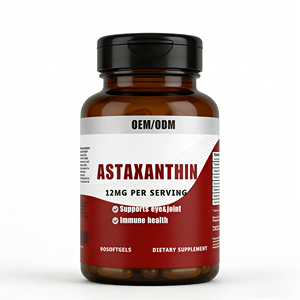 アスタキサンチンソフトジェル 12mg 1回分 60粒 大人用 目と関節のサポート 免疫健康サプリメント OEMプライベートラベル 卸売業者 - Product Image 1