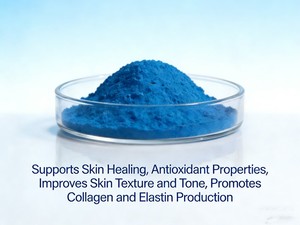 Wholesale Price CAS 49557-75-7 Cosmetic Grade Anti-wrinkle 99% GHK-Cu <b>Copper</b> Peptide Blue <b>Powder</b> OEM Private Label Tripeptide-1 - Product Image 4
