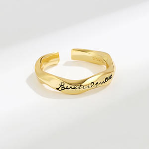 Landy-Anillo de Plata de Ley 925, anillo sencillo y versátil, con apertura giratoria en inglés - Product Image 3