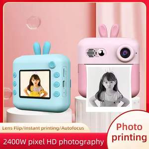 Kids Photo Camera <b>A23</b> 1200mAh <b>Battery</b> 180 Wide Angle 2.4-inch Screen Portable Mini Instant Print Camera Recording Function ABS - Product Image 5