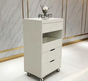 Étagère de rangement multifonctionnelle à roulettes pour chariots d'outils de salon de beauté - Product Image 3