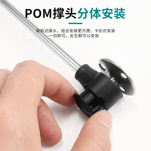 Aluminum Frame <b>Door</b> Gas <b>Spring</b> 100N Black Silver Cold Rolled Steel Buffer Telescopic Support Rod For Glass <b>Doors</b> Wall Cabinets - Product Image 4