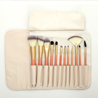 Étui de voyage en cuir PU pour brosse cosmétique