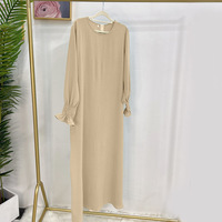 Multi Color Abaya 2024 Nouvelle Femme Vente en Gros Muslim Lady Long Sleeve Breathable Fancy Dress Palestinian Abaya