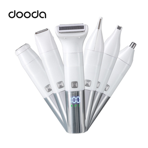 Depiladora Eléctrica 6 en 1 para Mujer, Recortadora de Bikini, Afeitadora Recargable Inalámbrica IPX6 para Uso en Auto, RV, Rostro, Nariz, Cejas, Brazos, Piernas y Zona Púbica - Product Image 1