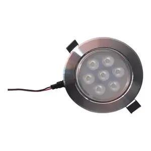 Regolabile 7W satinato bianco plafoniera a LED struttura argento faretto incassato in stile - Product Image 2
