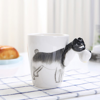 Tasse à café créative en céramique, style japonais, moyen-orient, vente en gros, avec poignée d'animaux, 2020 tasses en céramique