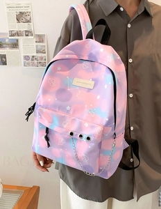 Su misura di grande capacità in Nylon zaino scuola design design design design chiusura a cerniera con cerniera impermeabile per gli studenti giovani - Product Image 2