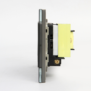 Grey Tempered Glass Double USB Charging and 110V 220V Shaver <strong>Socket</strong> for <strong>Bathroom</strong> - Product Image 5