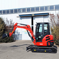 EPA Engine Mini Excavator 3.5 Ton Crawler Digger 1 Ton Mini Bagger Free Shipping Farm Used China Factory Price for Sale