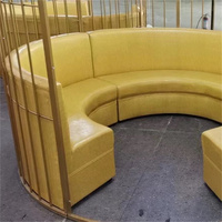 Meubles commerciaux modernes d'acier inoxydable de cabines de sofa de café d'hôtel et de restaurant