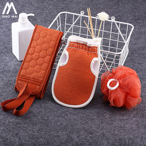 3 pièces éponge de bain exfoliante éponge de bain longue pour le dos brosse de bain en maille pour femmes hommes personne corps éponge - Product Image 4