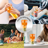 Bpa Gratis 2 S/s Messen Mini Blender Ipx5 Waterdichte 400Ml Type-C Usb Oplaadbare Draagbare Fruitpers Beker