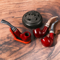 Nouvelle chicha portable VAYORA 2021, classique, durable, à une seule tige, en bois, plastique ABS, acrylique, bois massif, faite à la main, pour fumer du tabac