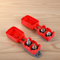 Interruptor de Circuito de Reinicio Automático de Doble Batería Topstone E5 12V DC 50A, Curva B, Alta Capacidad de Interrupción, para Barcos, Autocaravanas, con Cubierta Impermeable
