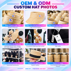 <span class=keywords><strong>Chapeau</strong></span> <span class=keywords><strong>de</strong></span> cowboy en <span class=keywords><strong>paille</strong></span> Fedora pour femme, style Panama, Sombrero, Raffia, pour l'été et la plage, personnalisé, <span class=keywords><strong>de</strong></span> luxe, vente en gros, OEM, Shinehats 2026 - Product Image 3