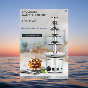 Mini <span class=keywords><strong>Fontaine</strong></span> à <span class=keywords><strong>Chocolat</strong></span> Électrique 2 Niveaux 3L pour Fêtes d'<span class=keywords><strong>Anniversaire</strong></span> - Product Image 1