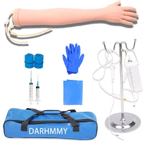 DARHMMY चतुर्थ अभ्यास हाथ इंजेक्शन मॉडल Venipuncture प्रशिक्षण मॉडल फ़स्त खोलना अभ्यास किट इंजेक्शन प्रशिक्षण मॉडल