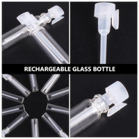 Flacons vaporisateurs de parfum de 1,5 ml, 2 ml, 3 ml, 5 ml, flacons vaporisateurs à sertir, mini flacons de voyage vides, atomiseurs en verre transparents rechargeables