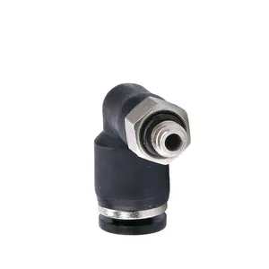 PL Rosca Macho Cotovelo Tubo Montagem Pneumática One Touch Air Quick Joint Fittings