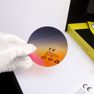 EXIA lentille M64 lunettes de soleil lentille 1.61 polyuréthane <span class=keywords><strong>MR</strong></span>-8 UV400 dégradé gris à orange couleur base courbe 3 épaisseur 3mm SHMC - Product Image 5