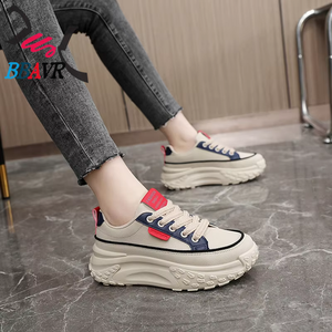 Chaussures de tennis pour femmes à plateforme épaisse, style hiver, semelle épaisse, chaussures de marche pour femmes, nouveaux modèles - Product Image 2