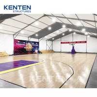 Tentes de sport portables de grande taille pour l'extérieur, couverture protectrice pour terrain de basket-ball, tente préfabriquée pour terrain de basket-ball