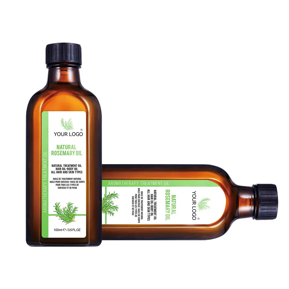 Ricetta personalizzata di fabbrica nuovo prodotto caldo olio di rosmarino biologico per la cura dei capelli per il trattamento dei capelli