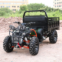 Best-seller - Quad agricole à moteur essence 200cc, 4x2 roues, véhicule tracteur agricole avec remorque