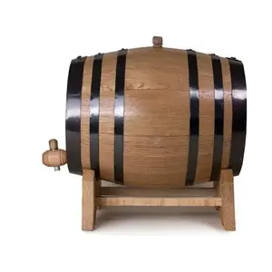 Barril de Cerveza y Licores The Barrel House de 20 Litros, de Madera de Roble Completa, Color Marrón Claro - Product Image 2