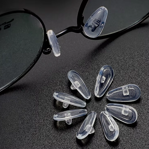 Accesorios para <span class=keywords><strong>Gafas</strong></span> <span class=keywords><strong>Almohadillas</strong></span> Nasales de Silicona Suave Tipo Airbag Transparentes Cojines de Aire Antihuellas <span class=keywords><strong>Almohadillas</strong></span> de Silicona para Lentes - Product Image 1