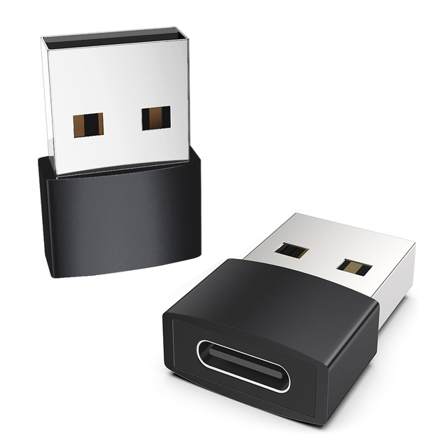 Factory Wholesale Converter USB 2.0 to USB Type CF Aluminum Alloy Adapter New Condition Type C Connecter OTG USB Adapter