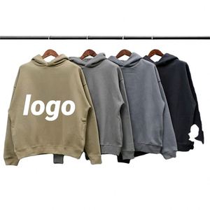 เสื้อฮู้ดดี้วินเทจแบบยูนิเซ็กซ์ ทรงหลวม ไหล่ตก สำหรับงานโปรโมชั่น ผ้าฝ้าย 100% เนื้อหนา 220gsm  ปรับแต่งได้ - Product Image 1