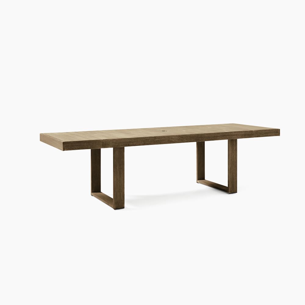Custom garden set handcrafted new design rectangle teak solid wooden outdoor dining table