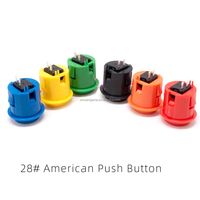 Kit DIY Encodeur USB Zéro Latence pour Carte de Contrôle Arcade Style Happ avec Boutons Poussoirs en Plastique Durable pour PC