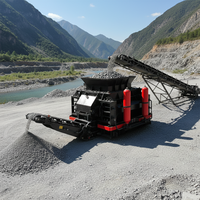 Concasseur hydraulique à double rouleau à grande capacité avec moteur pour le broyage du clinker de ciment, structure compacte, capacité de 30 à 300 t/h