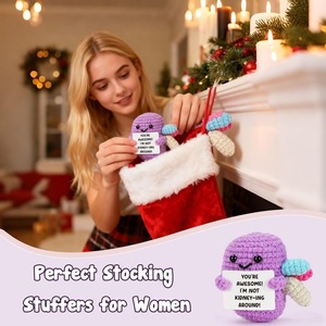 Interessante Regalo a Forma di Reni: Peluche Viola all'Uncinetto a Forma di Reni per Amici, Colleghi e Famiglia - Product Image 5